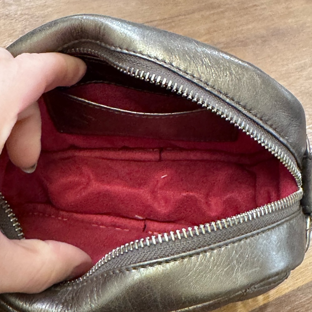 Brighton Pewter Leather Quilted Mini Bag - Picture 5 of 7